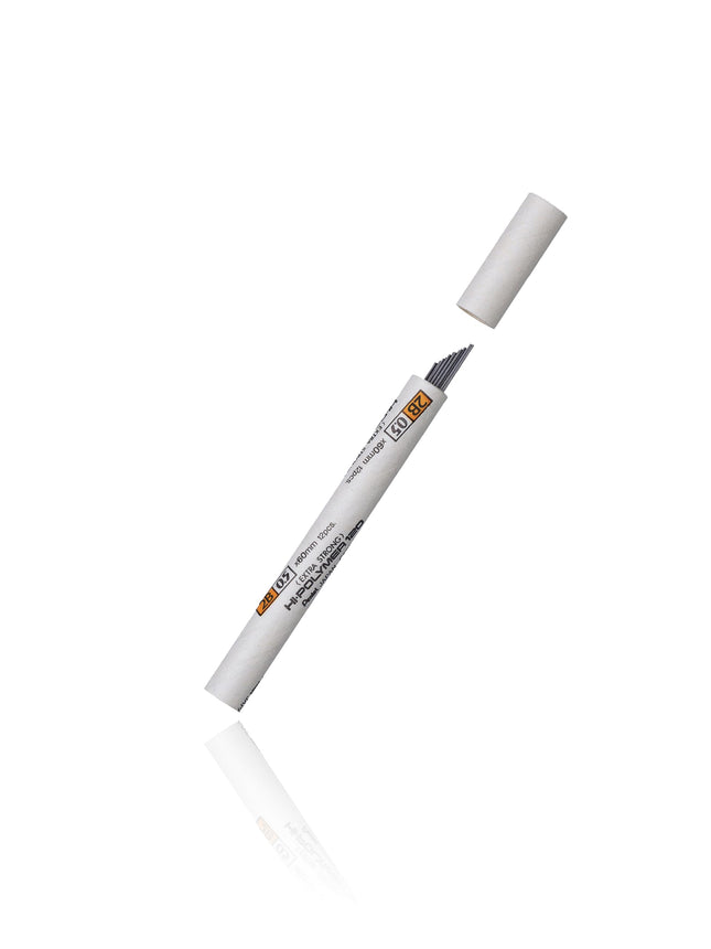 Pentel Super Hi-Polymer Lead 0.5 mm Mechanical Pencil, Fine, 2B, Box of 12 (C525-2B)