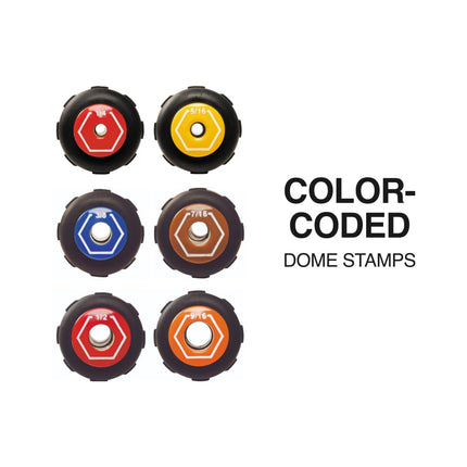Klein Tools 65456 Hollow-Shaft Nut Driver Set, Heavy-Duty, Color-Coded Hex Sizes 1/4 to 9/16-Inch, Cushion-Grip Handles, 6-Piece