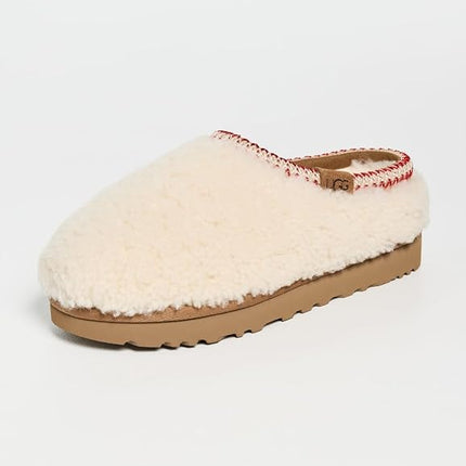 UGG Women's Tasman Maxi Curly Slipper, Natural, 9 UK