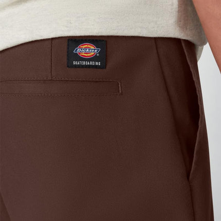 Dickies Men's Slim Fit Skateboarding Pants � Stretch Performance Pants with Reinforced Knees for Durability, Chocolate Brown, 29W x 30L