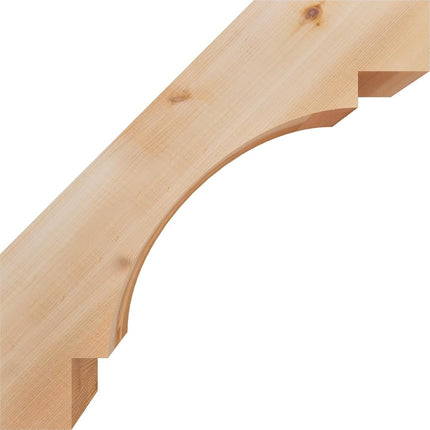 Ekena Millwork BRC04X16X16MRC00SWR Merced Smooth Brace, 3 1/2" Width x 16" Depth x 16" Height, Western Red Cedar
