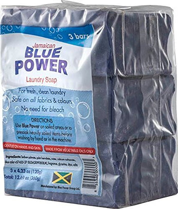 Jamaican Blue Power Laundry Soap, 4.23 Ounce (Pack of 3)