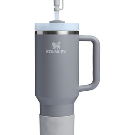 STANLEY Protector de Silicona para Vaso y Tapa de Pajita | Protector Antideslizante de Silicona para Vaso de 40 oz con Asa | Set de Accesorios para Vaso de Acero Inoxidable | Ash