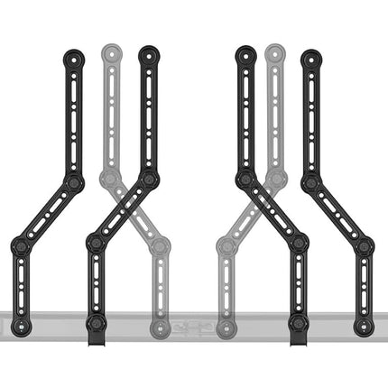 Monoprice Soundbar TV Mounting Brackets, Adjustable Arms for max 90‑in TV with L‑Shaped Brackets, Fits Most Soundbars Up to 33lbs., Easy Installation
