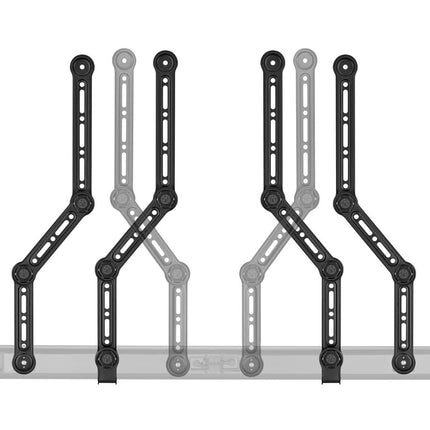 Monoprice Soundbar TV Mounting Brackets, Adjustable Arms for max 90‑in TV with L‑Shaped Brackets, Fits Most Soundbars Up to 33lbs., Easy Installation