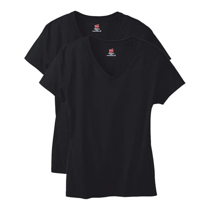 Hanes Women's Lightweight Nano T-Shirt, Black, XX-