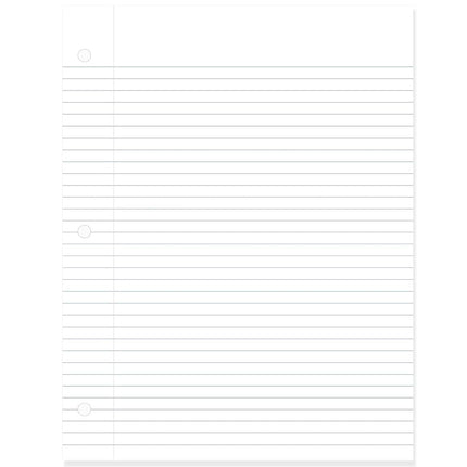 Mead Loose Leaf Paper, Filler Paper, College Ruled, 400 Sheets, 11" x 8-1/2", 3 Hole Punched, 1 Pack (170046-ECM)