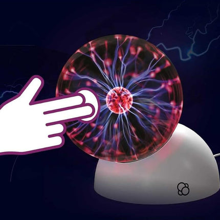 Thames & Kosmos The Plasma Ball Essential STEM Tool | Classic Scientific Device, Fresh 5-inch Glass Sphere, Interactive Electric Light Show | Explore Electricity, Matter, Energy