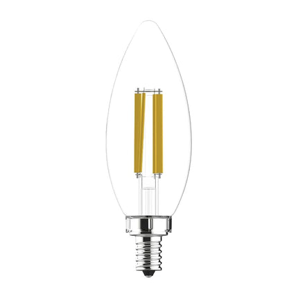 GE Ultra Bright LED Light Bulbs, 100 Watt Equivalent, Soft White, Clear B12 Bulbs (3 Pack)