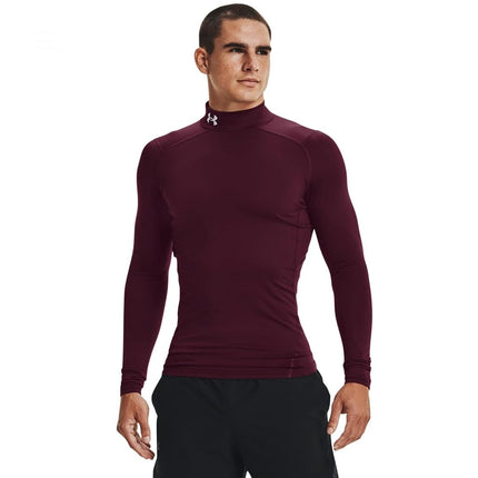Under Armour Mens CG Comp Mock Top Red 3XL