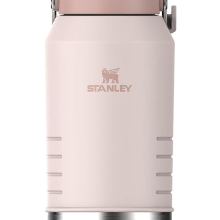 Stanley IceFlow 2.0 Flip Straw Jug with Handle 96 oz | Twist On Lid and Flip Up Straw | Leakproof for Travel and Sports | Insulated Stainless Steel |BPA-Free | Rose Quartz