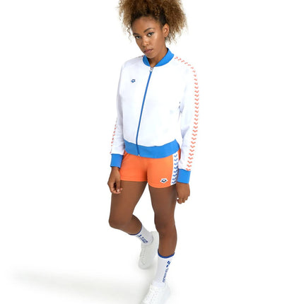 Arena Women's Icons Relax Iv Team Jacket, White/Roy/White/Nespola, XS