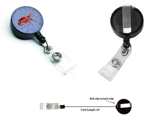 Caroline's Treasures Crawfish Retractable Badge Reel, Multicolor (8458BR)