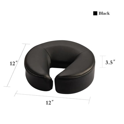 Master Massage Universal Face Cushion/face Pillow for Massage Table-black, 1count