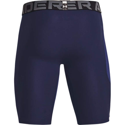 Under Armour Men's HeatGear Long Shorts, Midnight Navy (410)/White, Large Tall