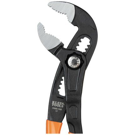 Klein Tools D5052BKIT 2-Piece Quick-Adjust Klaw Pump Pliers Set, 7-Inch and 10-Inch, Compact Design with V-Jaw and Hardened Teeth for Maximum Torque