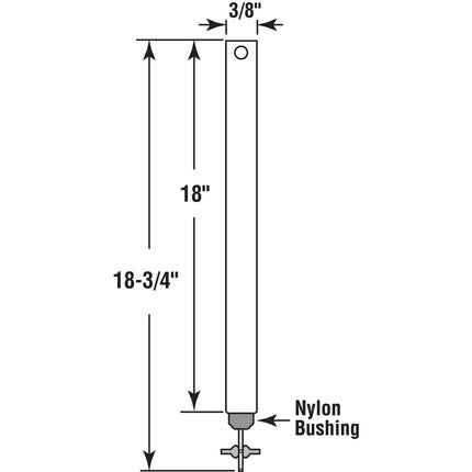 Prime-Line Products FM 1820 Spiral Non-Tilt Balance, 3/8-Inch, Red