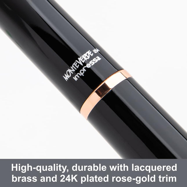 Monteverde MV29864 Impressa Suitable for Right or Left-Handed Fountain Pen Black