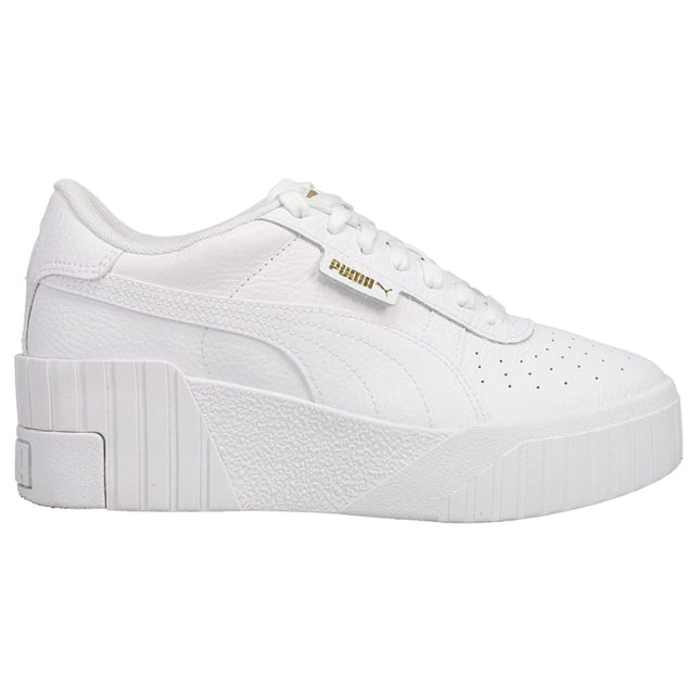 PUMA Women's Cali Wedge Sneaker, Puma White/Puma W