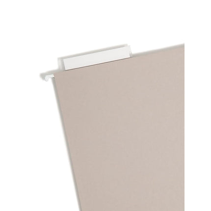 Dossier suspendu Smead TUFF à fond élargi, soufflet de 10,2 cm, onglet de coupe 1/3 Easy Slide, format légal, gris acier, 18 par boîte (64342)