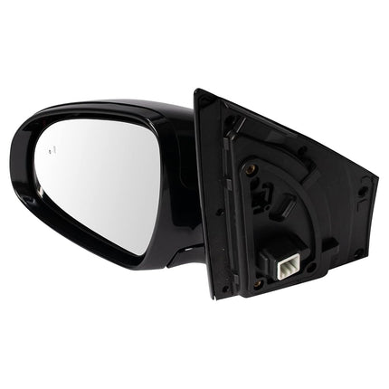TRQ Passenger Side Mirror Assembly Power Heated Textured Black