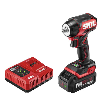 Brushless 20V 3/8" Compact Impact Wrench w/Batt & PWRJump