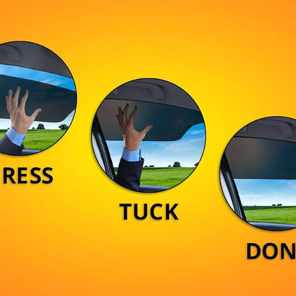TuckVisor Limo Tint Sun Visor Sunshade Extender for Car Window Windshield Sun Shade Anti-Glare Car Sun Visor Protects from Sun Glare, Snow Blindness, UV Rays, Universal for Cars, SUVs, Trucks 1 Pack