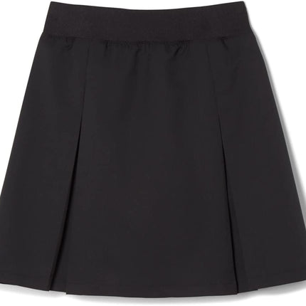 French Toast Girls' Pull-On Kick Pleat Performance Scooter, Black, 7