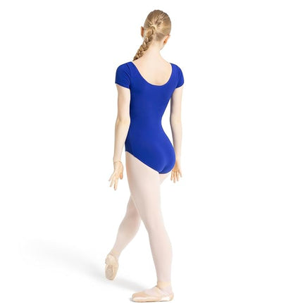 Capezio Women's Classic Short Sleeve Leotard,Royal,Small