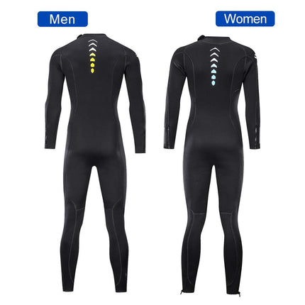 ZCCO Ultra Stretch 3mm Neoprene Wetsuit, Front Zip Full Body Diving Suit, one Piece for Men & Women-Snorkeling, Scuba Diving Swimming, Surfing