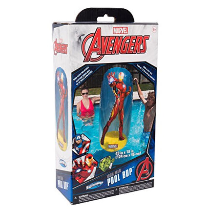 SwimWays Marvel Avengers Inflatable Pool Bops - Iron Man