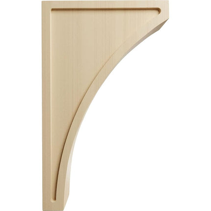 Ekena CORW03X08X14LWRW 3-Inch Width x 8 1/2-Inch Depth x 14-Inch Height Jumbo Lawson Wood Corbel - Rubber Wood