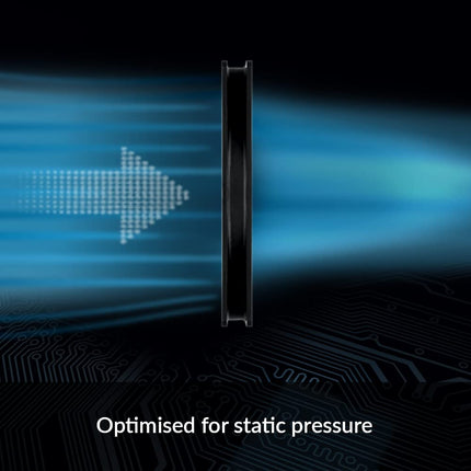 ARCTIC P12 Slim PWM PST - PC Fan, 120mm Fan, PC Case Fan with PWM Sharing Technology (PST), Pressure-optimised, Quiet motor, Computer, Extra slim, 300-2100 rpm - Black
