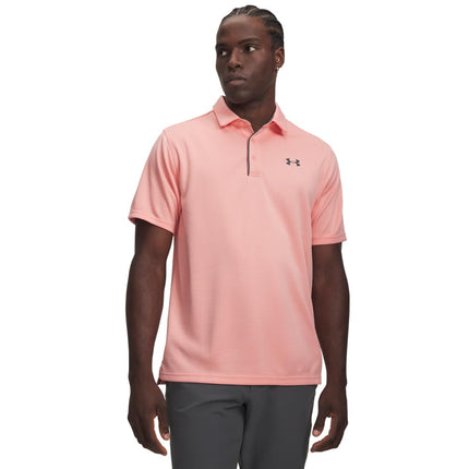 Under Armour Mens Tech Polo Shirt Pink XS