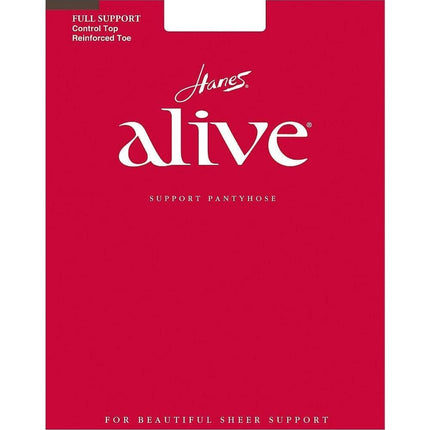 Hanes Silk Reflections Women's Plus Size Alive Full Support Control Top Pantyhose, Little Color, D