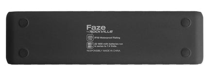 Rockville Faze Portable Bluetooth Speaker TWS Wireless Link 36 Hour Battery