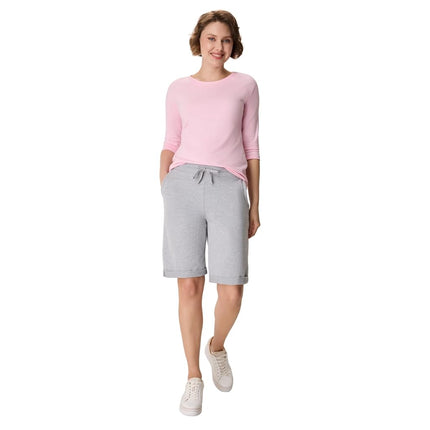 Hanes Bermuda de felpa francesa para mujer - Gris -