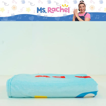 Franco Ms. Rachel Educational Adventures Bedding Super Soft Cozy Throw Blanket, 62 in x 90 in, (Officially Licensed Product) Kids