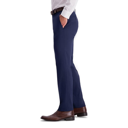 Kenneth Cole Reaction Men's Slim Fit Fashion Patterned Dress Pant, Blue, 36W x 30L