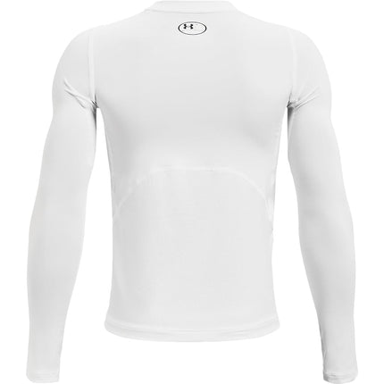 UA HG Armour LS White/Black