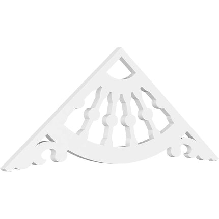 Ekena GPP048X018X100WAG Gable Pediment, Primed, 48" W x 18" H x 1" P (9/12)