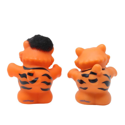 Fisher-Price Replacement Parts for Collectible Little People Noah's Ark, Zoo or Circus Playset K0725 - Replacement Orange and Black Stripe Tiger Figures with Touch and Feel Fur on Head and Belly