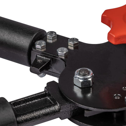 Klein Tools 63700 Heavy Duty Forged Ratcheting Cutter, Heat Treated with 24-Inch Handles and Shear-Type Blades