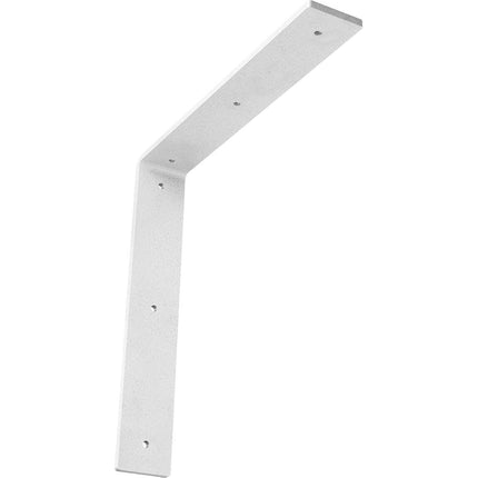 Ekena Millwork BKTM02X12X12HAHWH Steel Bracket Hamilton, 2"W x 12"D x 12"H, Hammered White