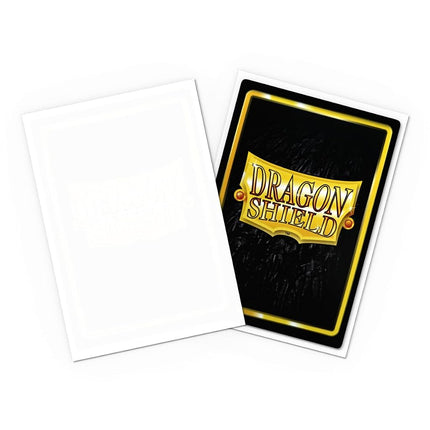 Dragon Shield | Japanese Size Card Matte Sleeves | 60 CT - Smooth & Tough Premium TCG Sleeves - Compatible with Yu-Gi-Oh, Naruto, Cardfight & Vanguard | White
