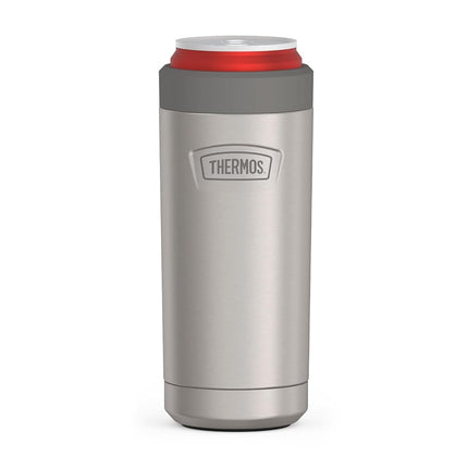 Matte Stainless-Slim Can Insulator(Holds 12oz Slim Can)