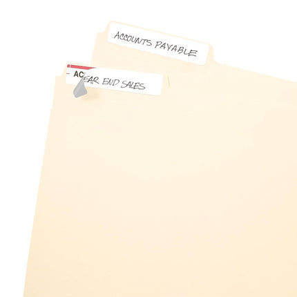 Avery File Folder Labels, Laser and Inkjet Printers, 1/3 Cut, White, (5202) (Pack of 18)