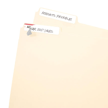 Avery File Folder Labels, Laser and Inkjet Printers, 1/3 Cut, White, (5202) (Pack of 18)