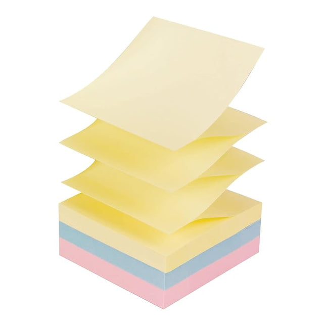 Post-it Pop-up Notes, 3x3 in, 12 Pads, America's 1 Favorite Sticky Notes, Beachside Caf� Collection, Pastel Colors, Recyclable (R330-12AP)