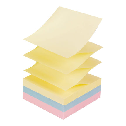 Notas Post-it Pop-up, 76x76 mm, 12 Blocs, Las notas adhesivas favoritas de Estados Unidos, Colección Beachside Café, Colores Pastel, Reciclables (R330-12AP)